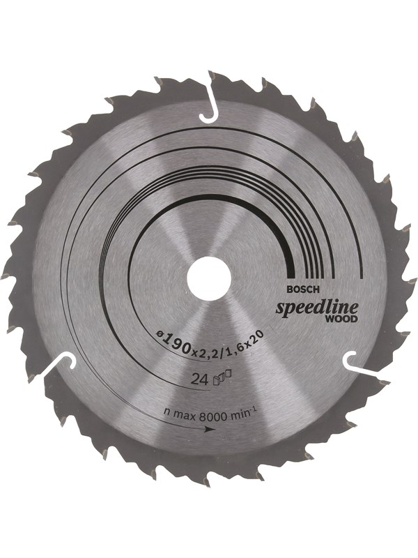 Bosch Pyörösahanterä Speedline Wood 190 x 20/16 x 2,2 mm, 24