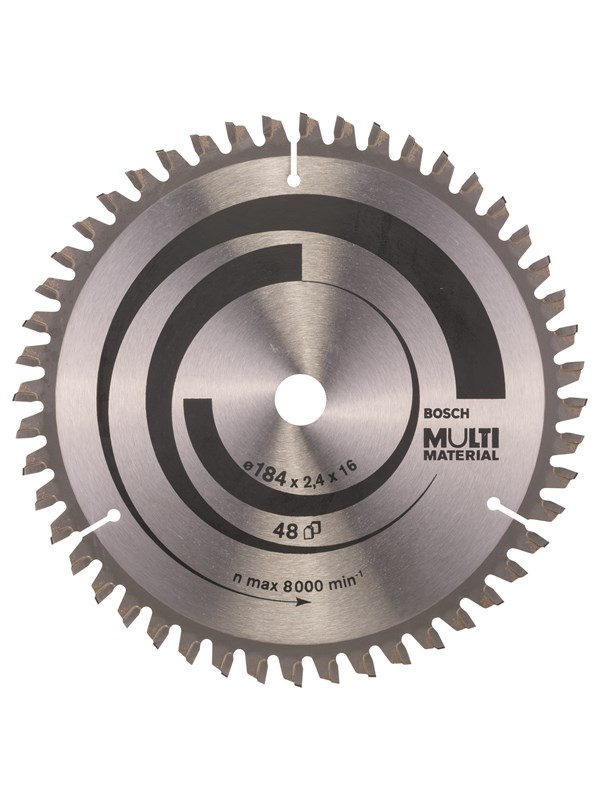 Bosch Pyörösahanterä Multi Material 184 x 16 x 2,4 mm; 48