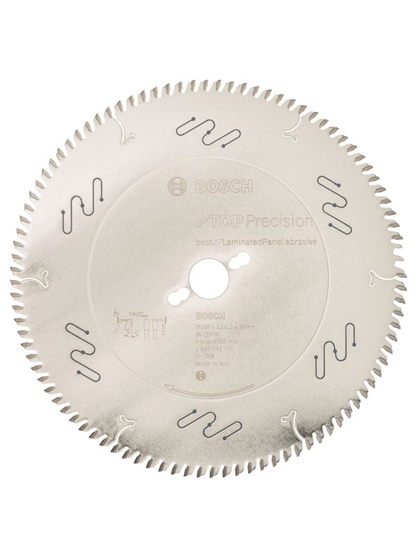 Bosch Pyörösahanterä Top Precision Best for Laminated Panel Abrasive 300 x 30 x 3,2 mm, 96
