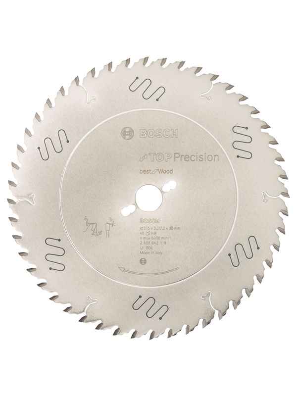 Bosch Pyörösahanterä Top Precision Best for Wood 315 x 30 x 3,2 mm, 48