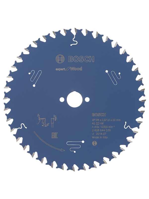 Bosch Pyörösahanterä Expert for Wood 184 x 20 x 2,6 mm, 40