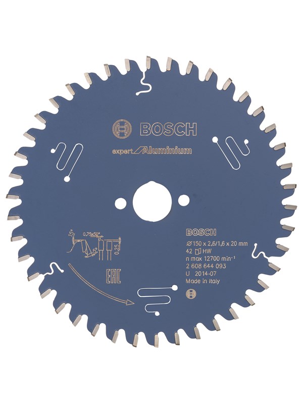Bosch Pyörösahanterä Expert for Aluminium 150 x 20 x 2,6 mm, 42
