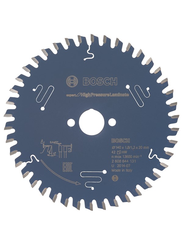 Bosch Pyörösahanterä Expert for High Pressure Laminate 140 x 20 x 1,8 mm, 42