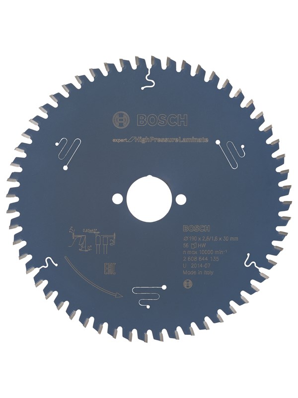 Bosch Pyörösahanterä Expert for High Pressure Laminate 190 x 30 x 2,6 mm, 56