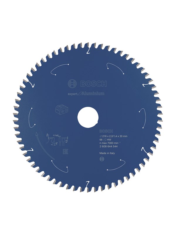 Bosch Expert for Aluminium -pyörösahanterä johdottomiin sahoihin 216 x 2 / 1,4 x 30 T66