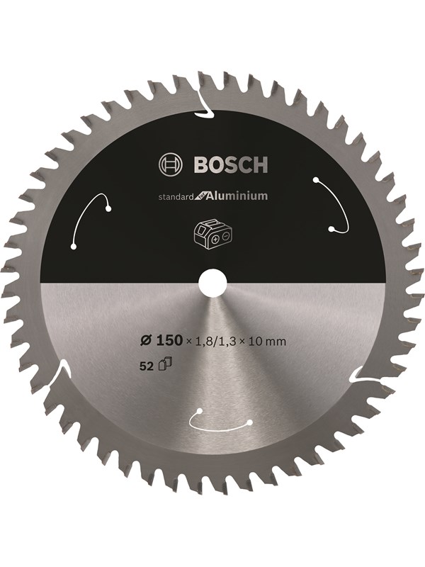 Bosch Standard for Aluminium -pyörösahanterä johdottomiin sahoihin 150 x 1,8 / 1,3 x 10 T52