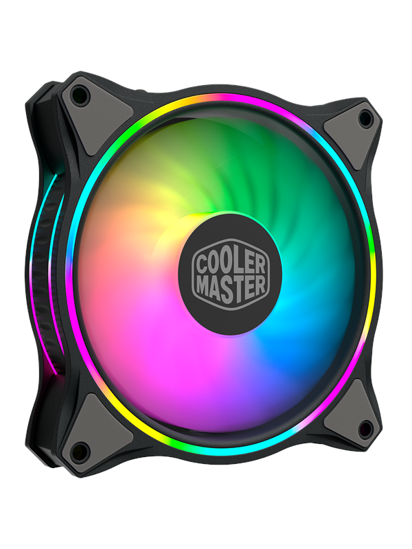 Cooler Master MasterFan MF120 HALO - Kotelotuuletin - 120mm - Musta RGB LED valolla - 30 dBA