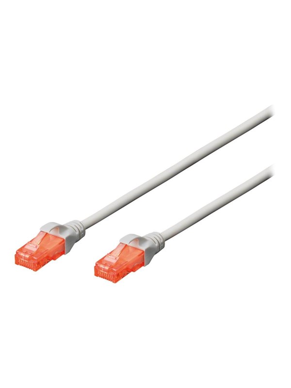 DIGITUS CAT 6 U-UTP patch cord - 0.5m - Harmaa - 0.5m