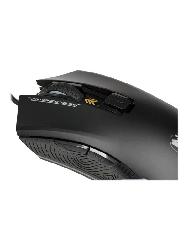 iBOX Aurora A-3 - mouse - USB - Musta - Hiiri - Optinen - 6 painiketta - Musta