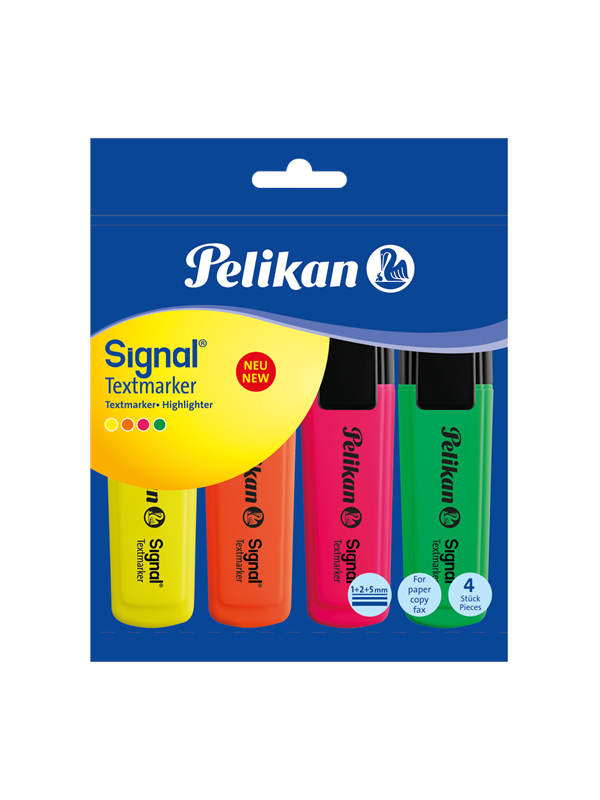 Pelikan Signal Highlighter Assort. Polybag 4pcs