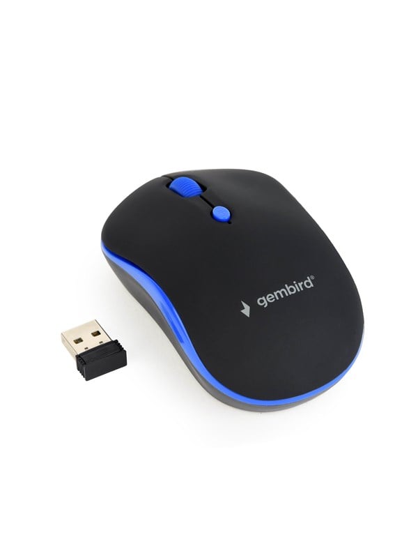 Gembird Wireless optical mouse 4B-03 - Hiiri - Optinen - 4 painiketta - Sininen