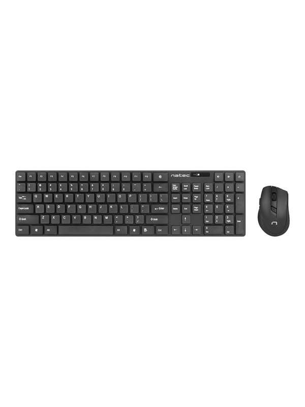 Natec Stingray - Näppäimistö and mouse set - Musta - Näppäimistö ja Hiirisetti - Musta