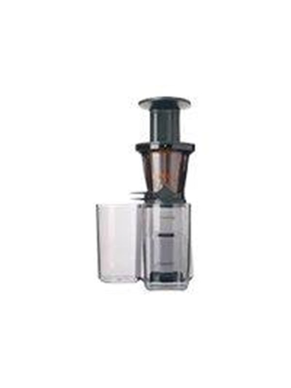 Kenwood PureJuice One JMP400WH -mehupuristin, 140 W, 1 l mehukannu, 1,3 l massa-astia, musta/valkoinen