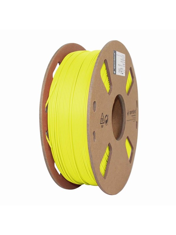 Gembird PLA filament - Fluoresoiva keltainen - 1.75mm ø - 1 kg