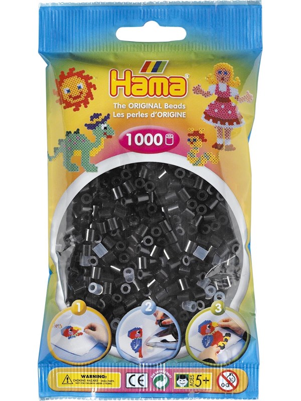 Hama Ironing beads - Black 1000 pcs