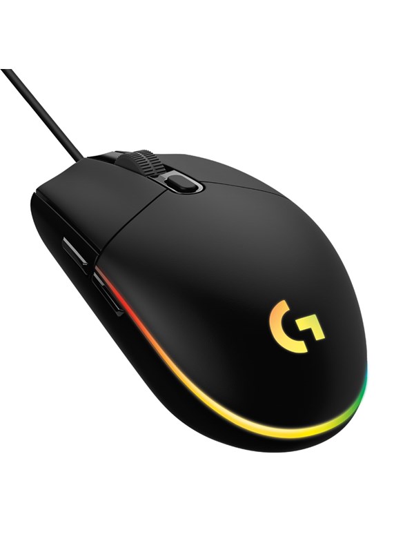 Logitech G203 LIGHTSYNC - Musta - Pelihiiri - Optinen - 6 painiketta - Musta RGB-valolla