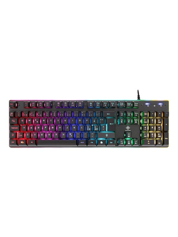 Deltaco GAMING Full Size - Pelinäppäimistö - Pohjoismainen - Musta