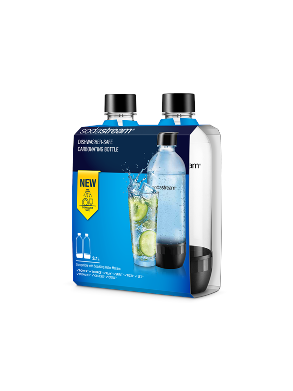 Sodastream 1 litran pullo duopakkaus DWS