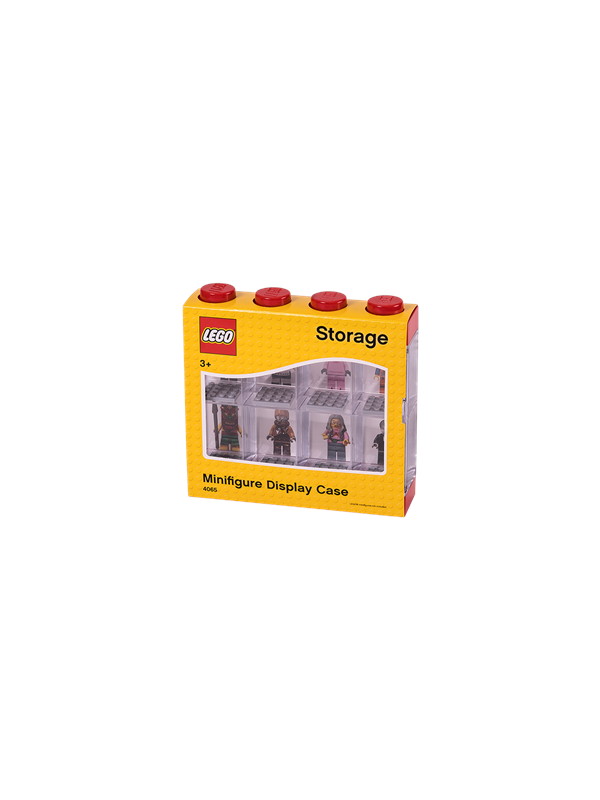 LEGO MINIFIGURE DISPLAY CASE 8 - Punainen