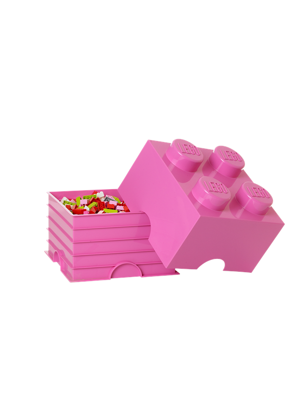 LEGO STORAGE BRICK 4 - BRIGHT PURPLE