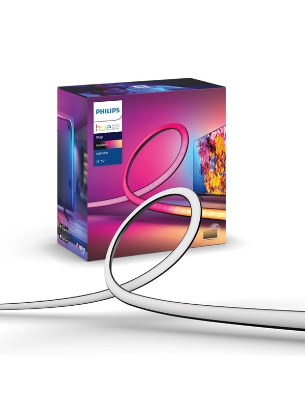 Philips Hue Play Gradient TV-valonauha 75-85" - White & Color Ambiance, Hue Entertainment, Hue Sync, 2 200-6 500 K + 16 miljoona väriä, 1 650 lm, Zigbee, ohjaus sovelluksessa & puhekomennoilla