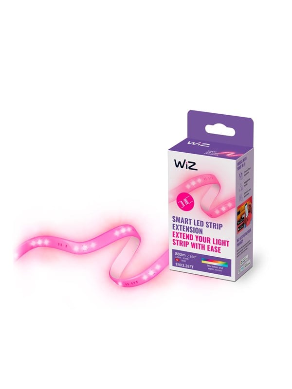 WiZ LED-valonauhan lisäosa, 1 m, säädettävä valkoinen valo & RGB