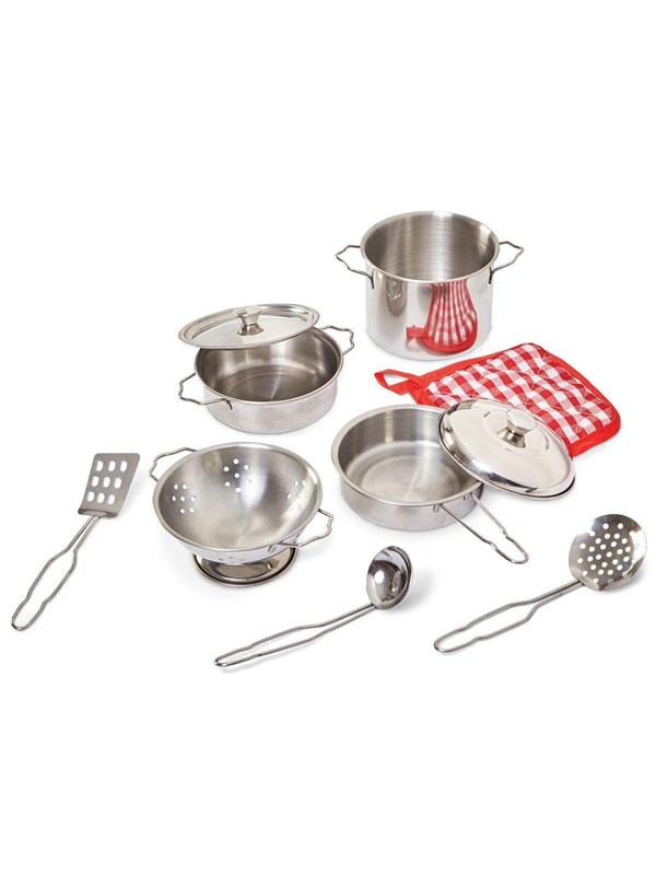 Junior Home JH My Pots & Pans -keittiötarvikesetti leikkeihin