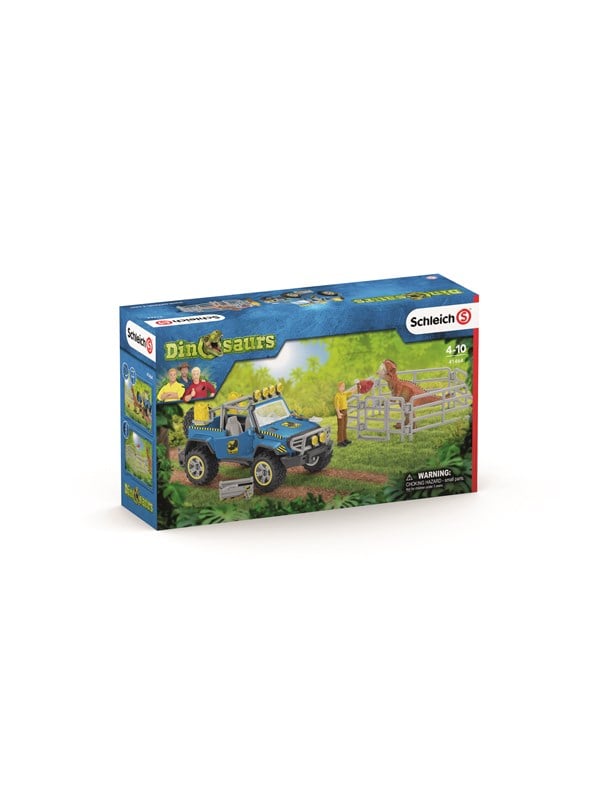 Schleich Off-road Ajoneuvot with dino outpost