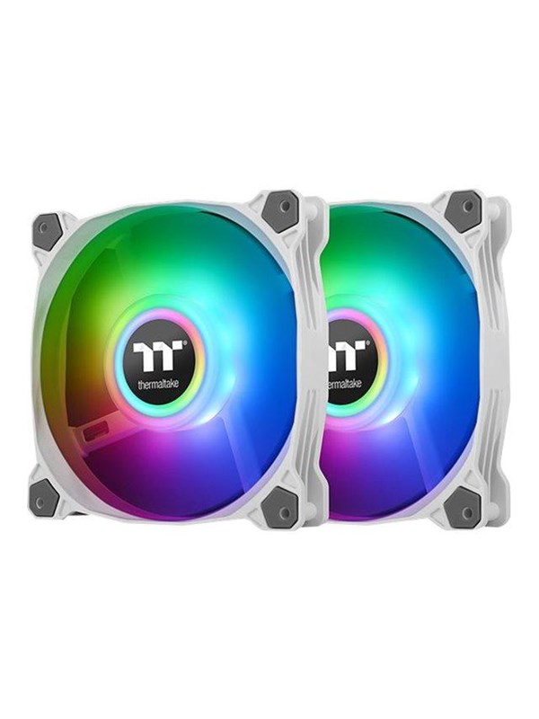 Thermaltake Pure Duo 12 ARGB Sync -säteilijätuuletin - Kotelotuuletin - 120mm - Valkoinen