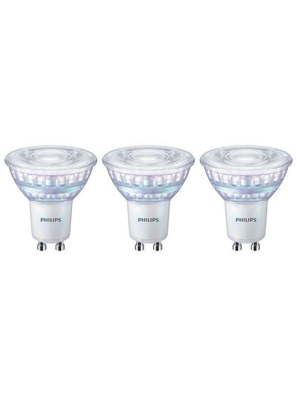 Philips LED-lamppu Spot 3.8W/922-927 (50W) 36° WarmGlow Dæmpbar 3-pack GU10