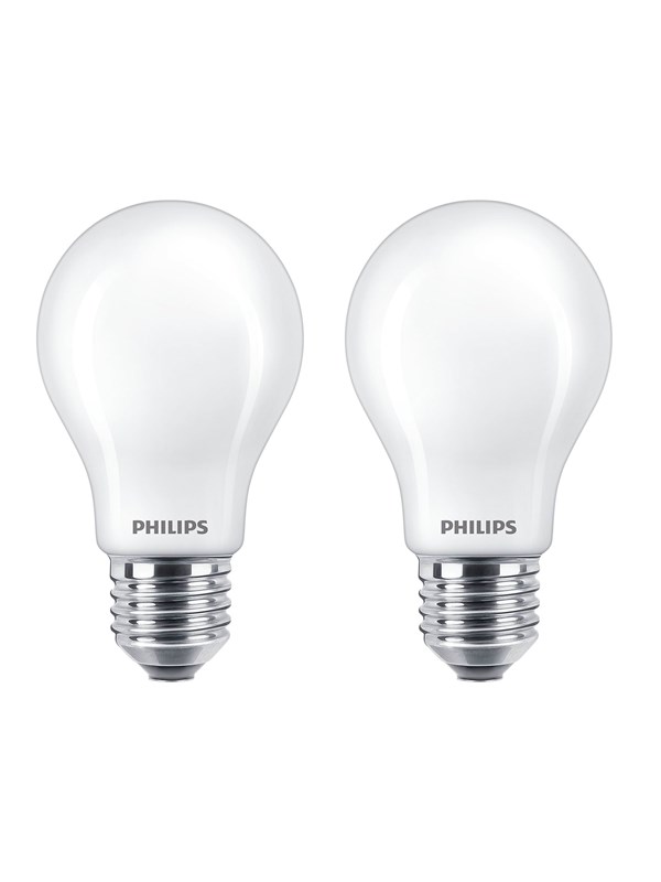 Philips LED-lamppu Classic Standard 4.5W/827 (40W) Frosted 2-pack E27