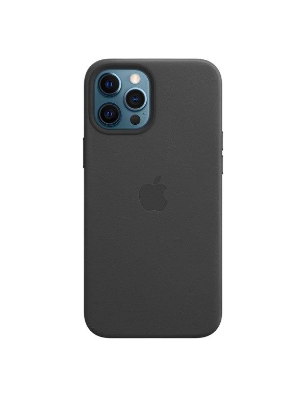 Apple iPhone 12 Pro Max Leather Case with MagSafe - Musta