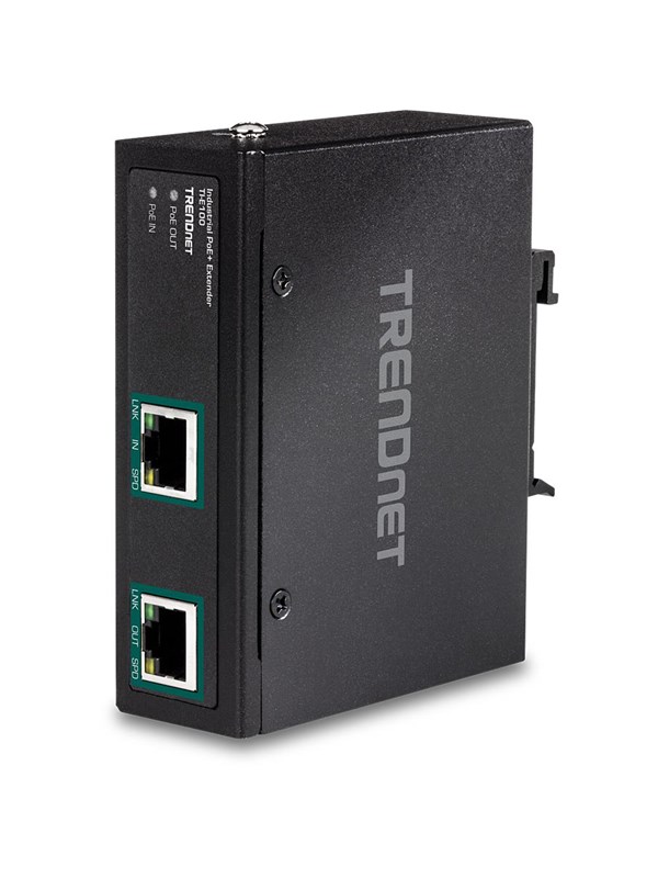 TRENDnet TI-E100 Gigabit PoE+ Extender - network extender - 10Mb LAN 100Mb LAN GigE