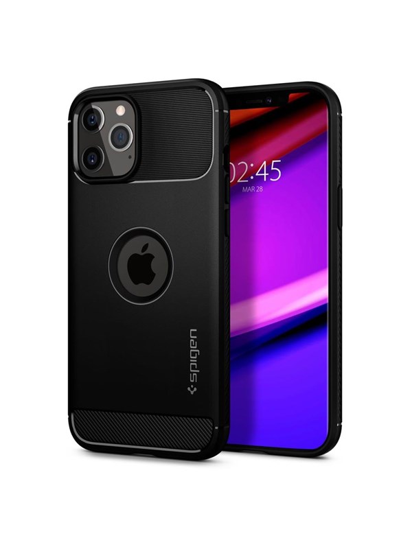 Spigen Rugged Armor - black - iPhone 12/Pro