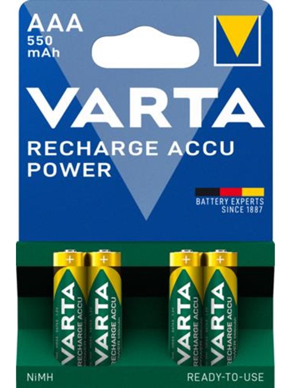 VARTA akku - 4 x AAA - NiMH
