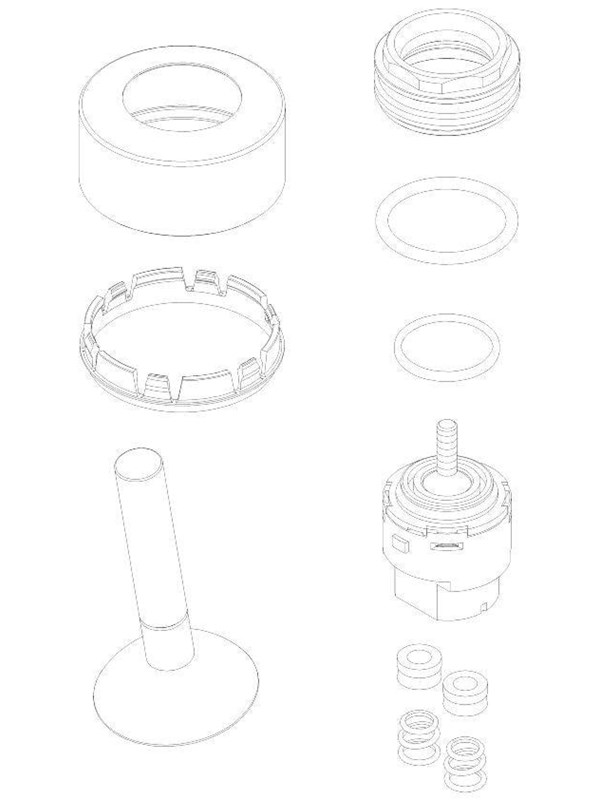 Damixa kit cartridge and Kahva kitchen and basin mixer