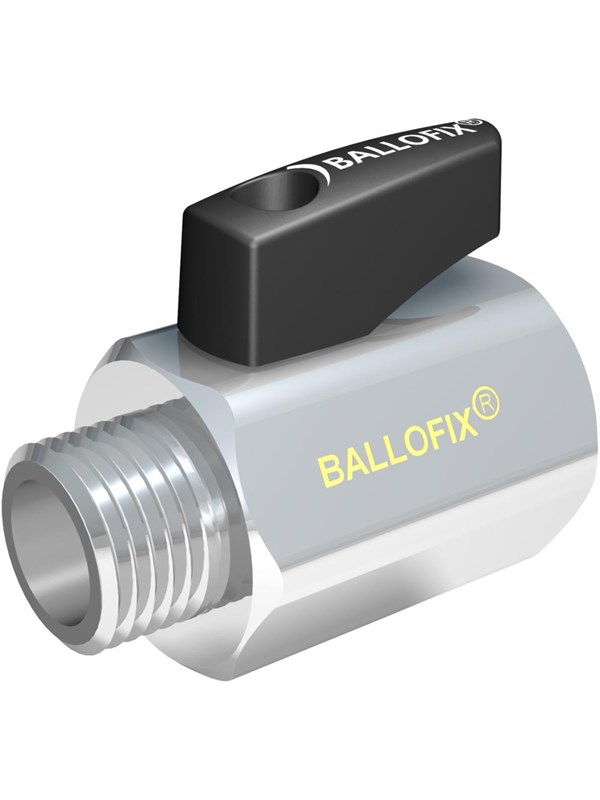 Broen Ballofix W / Kahva female / male chrome 1/2 x 3/8