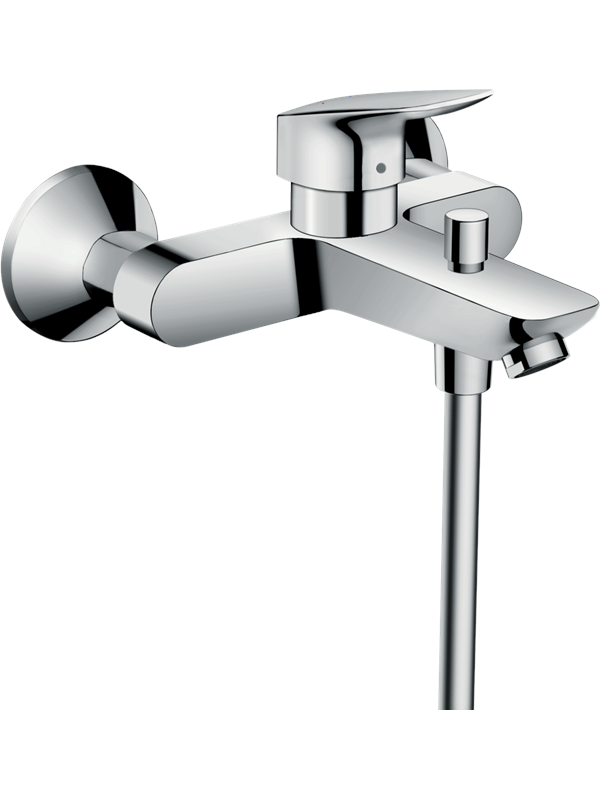 Hansgrohe logis single lever bath mixer for exposed installa