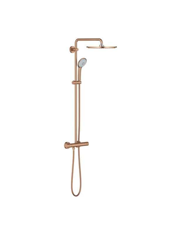 Grohe Euphoria System 310, Suihkujärjestelmä termostaattisekoittimella seinäasennukseen, Brushed Warm Sunset