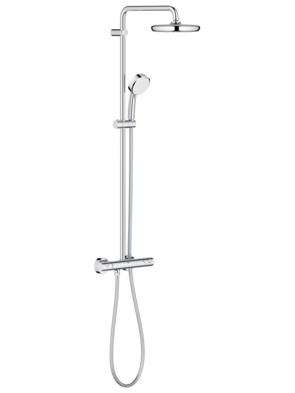 Grohe Tempesta Cosmopolitan System 210, Suihkujärjestelmä termostaatilla seinäasennukseen, Kromi