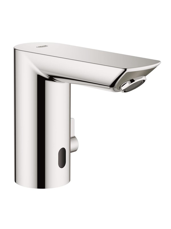 Grohe Bau Cosmopolitan E, Kosketusvapaa pesuallashana sekoittimella ja lämpötilanrajoittimella, Kromi