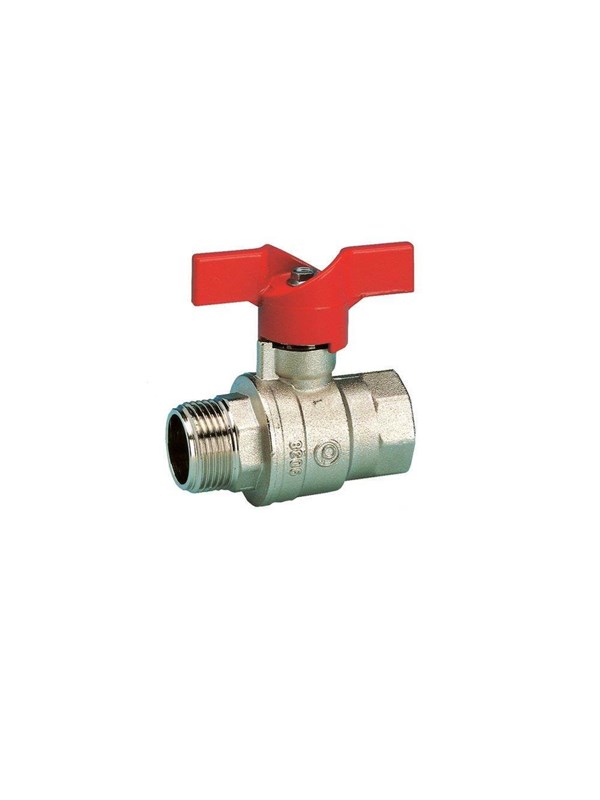Pettinaroli F x m ""new compact"" fullway ball valve Punainen butterfly hand