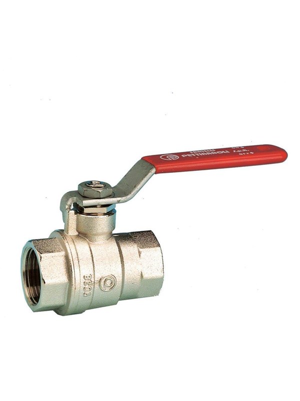 Pettinaroli F x f ""new compact"" fullway ball valve red steel lever 1