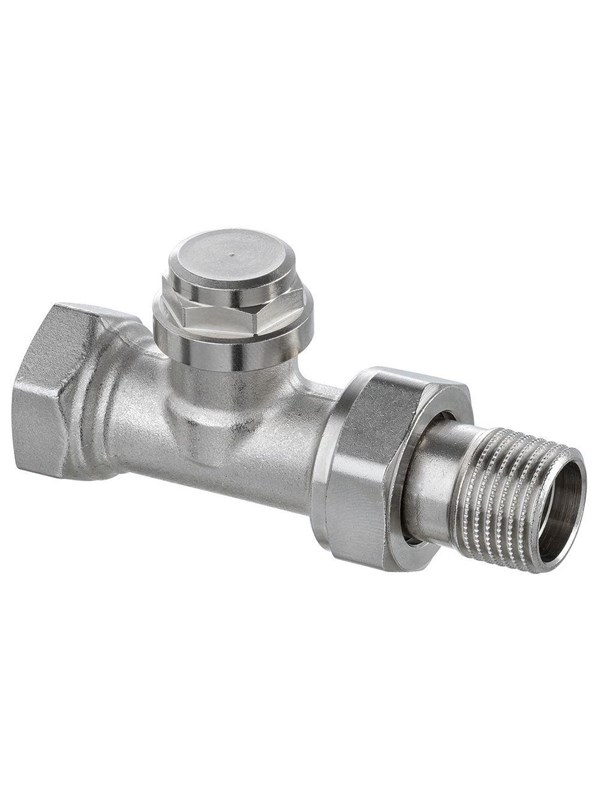 IMI Hydronic Ta raditrim paluuventtiili suora 12 lukitusvarustuksella ja lämpöpatterin liittimellä.