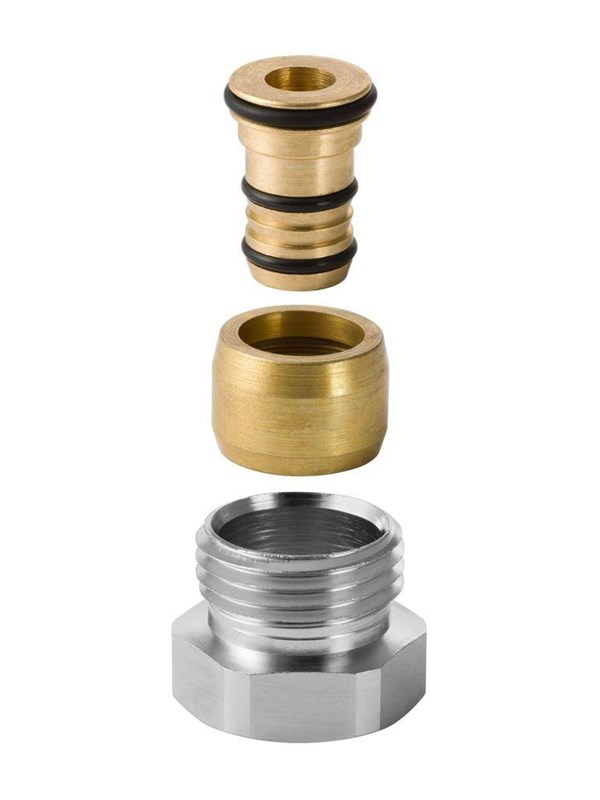 Geberit Mepla-liitin uroskierrekkeellä: d=16mm g=1/