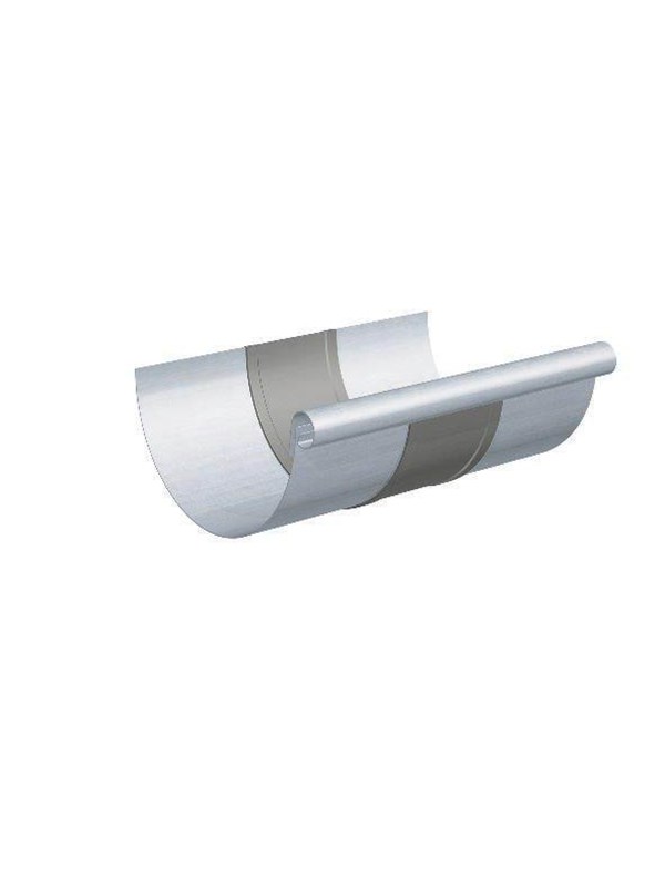 Rheinzink Laajennus element for half-round gutter 250x0.8