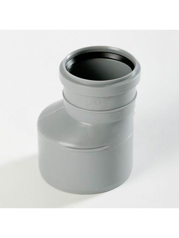 Wavin Wafix pp reducer long 75 x 40 mm Harmaa