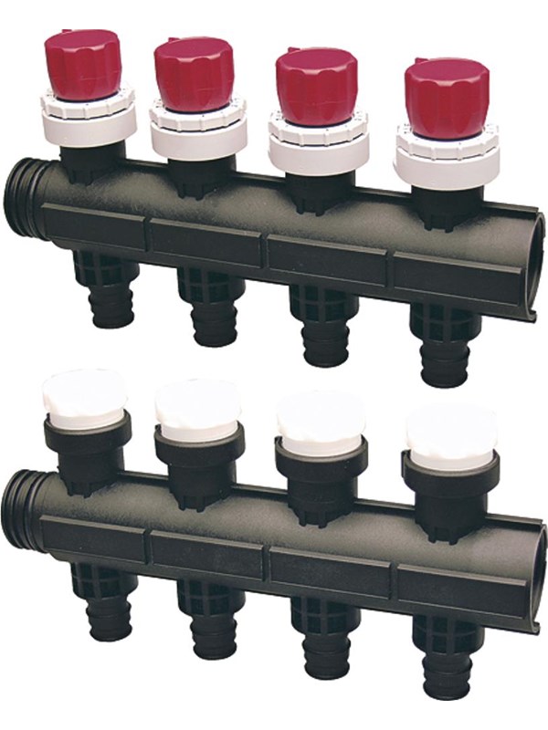Uponor Vario Plus -ohjainlaite Q&E-venttiilillä LS 4x ja Q&E 20x2.0.
