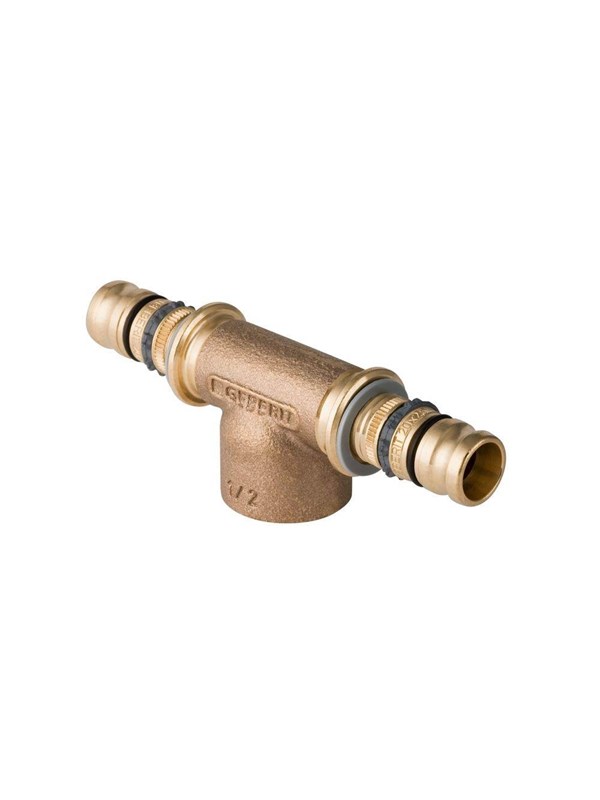 Geberit Mepla T-liitin naaraskierteellä: d=32mm rp=3/4 d1