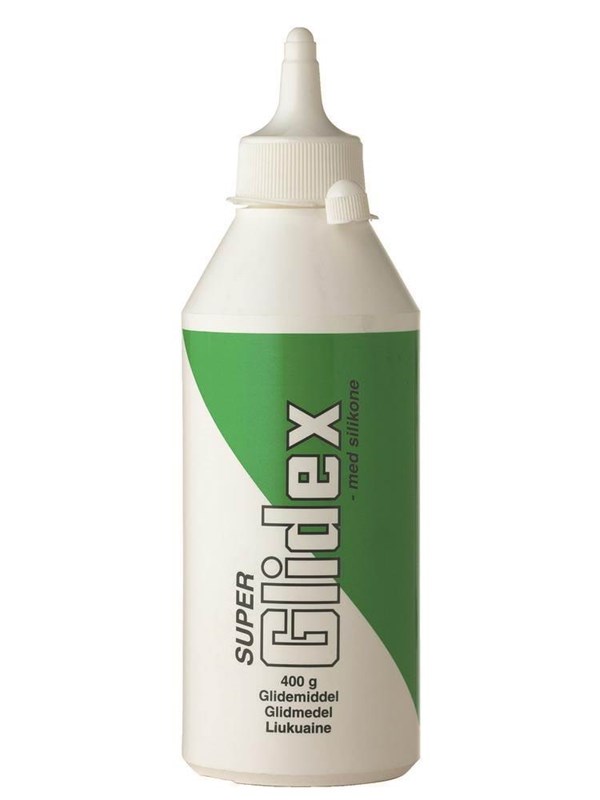 Unipak Super glidex -silikonivoiteluaine muovipullossa